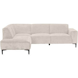 Leen Bakker - Hoekbank Romy Links - Egon - Stof - Beige - 195x260x78 Cm