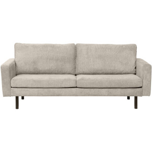 Leen Bakker - Bank Collin 2,5-zits - Stof - Crème - 90x210x81 Cm