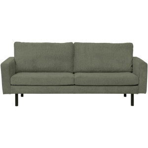 Leen Bakker - Bank Collin 2,5-zits - Stof - Groen - 90x210x81 Cm