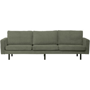 Leen Bakker - Bank Collin 4-zits - Stof - Groen - 90x280x81 Cm