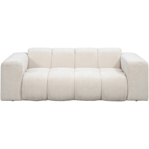 Leen Bakker - Bank Beau 2-zits - Raven - Stof - Beige - 97x210x74 Cm