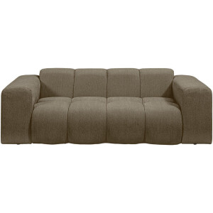 Leen Bakker - Bank Beau 2-zits - Raven - Stof - Bruin - 94x210x74 Cm