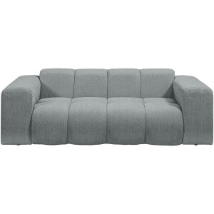 Leen Bakker - Bank Beau 2-zits - Raven - Stof - Grijs - 94x210x74 Cm