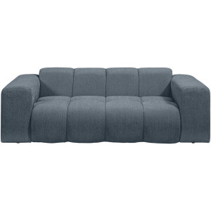 Leen Bakker - Bank Beau 2-zits - Raven - Donker - Stof - Blauw - 94x210x74 Cm