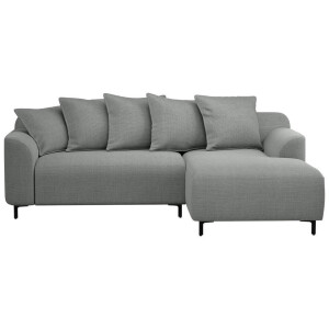20% korting - Leen Bakker - Bank Elsa Met Chaise Longue Rechts - Eden - Stof - Grijs - 177x246x84 Cm