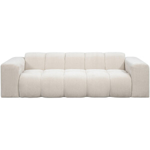 Leen Bakker - Bank Beau 3-zits - Raven - Stof - Beige - 94x247x70 Cm