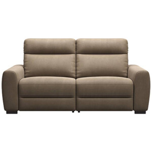 Leen Bakker - Bank James Elektrisch Verstelbaar 3-zits - Gaucho - Stof - Taupe - 95x198x100 Cm