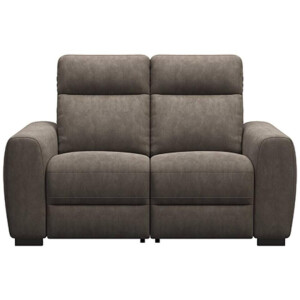 Leen Bakker - Bank James Elektrisch Verstelbaar 2-zits - Billy Joe - Stof - Grijs - 95x160x100 Cm