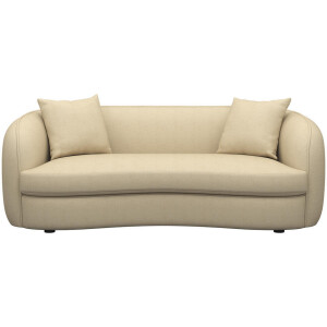 Leen Bakker - Bank Enzio 3,5-zits - Elephant - Stof - Beige - 97x215x75 Cm