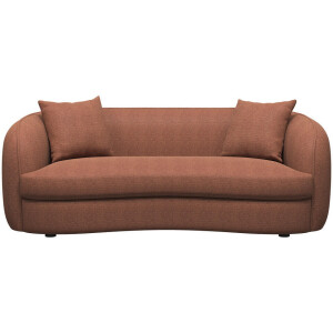 Leen Bakker - Bank Enzio 3,5-zits - Pure - Terra - Stof - Bruin - 97x215x75 Cm