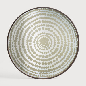 Ethnicraft Rond Dienblad 'Tribal Quest' 61cm, kleur Goud