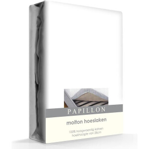 Molton hoeslaken - 100% katoen - 90x200cm