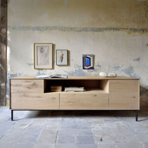 Ethnicraft TV-meubel 'Whitebird' Gevernist Eikenhout, 180cm