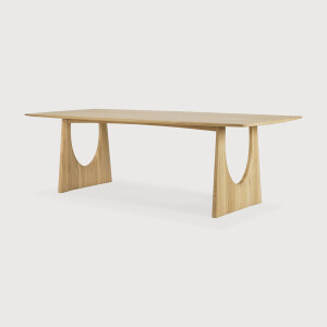 Ethnicraft Eettafel 'Geometric' Geolied Eikenhout, 250 x 100cm