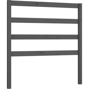 vidaXL - Hoofdbord - 96x4x100 - cm - massief - grenenhout - grijs