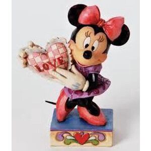 Minnie Mouse with Heart Jim Shore Disney Traditions