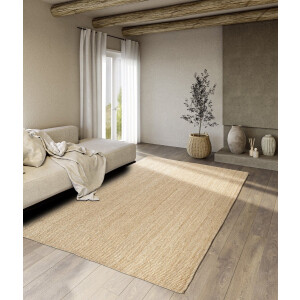 Flycarpets Villeroy & Boch - Jute Vloerkleed - Rosalie - Naturel / Goud - 120x170 cm