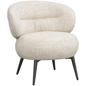15% korting - Leen Bakker - Fauteuil Rolf - - Stof - Beige - 74x70x72.5 Cm