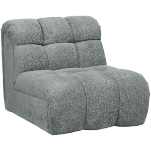 Leen Bakker - Draaifauteuil Beau - Raven - Stof - Grijs - 98x81x77 Cm