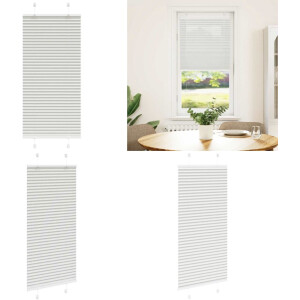vidaXL Plissé rolgordijn 55x100 cm stofbreedte 54,4 cm lichtgrijs - Plisségordijn - Geplooide Jaloezieën - Geplooide Zonwering - Plisse Blind