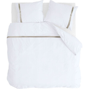 Walra Dekbedovertrek Timeless Chic - 200x220 - 100% Katoen (BCI) - Wit