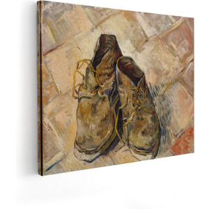 Artaza Canvas Schilderij Schoenen - Vincent van Gogh - 50x40 - Poster Foto op Canvas - Canvas Print