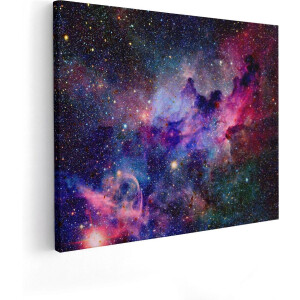 Artaza Canvas Schilderij Sterrenstelsel in de Ruimte  - 100x80 - Groot - Foto Op Canvas - Canvas Print