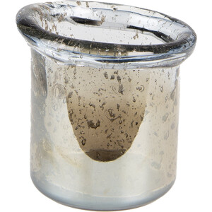 Clayre & Eef Theelichthouder Ø 10x9 cm Groen Glas