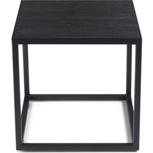 Spinder Design Bijzettafel Daniël - Zwart - 40 x 40 - Staal