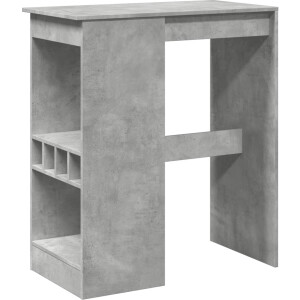 vidaXL - Bartafel - met - rekken - 90x47,5x103,5 - cm - bewerkt - hout - betongrijs