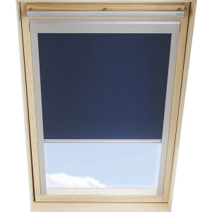 LuXtra Verduisterend Rolgordijn passend op VELUX Dakramen C04, Donkerblauw