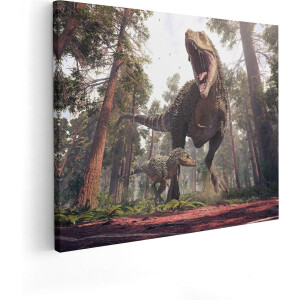 Artaza Canvas Schilderij Tyrannosaurus Rex Dinosaurus - T-Rex - 50x40 - Foto Op Canvas - Canvas Print