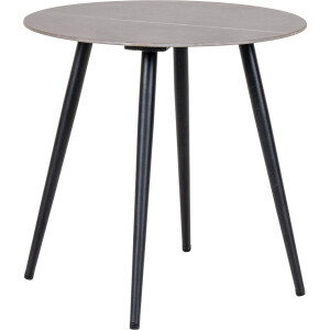 House Nordic Bijzettafel Lazio Keramiek Grijs Ø45cm