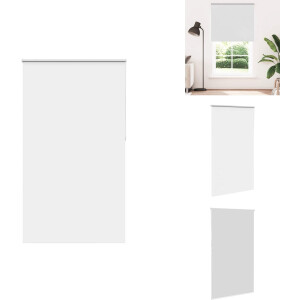 vidaXL Rolgordijn - Rolgordijnen - Dag- En Nachtgordijn - Verduisterend Rolgordijn - Rolgordijn verduisterend 120x210 cm stofbreedte 116,6 cm wit