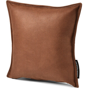 Extreme Lounging - b-cushion luxury - lounge- en sierkussen - voor binnen - comfortabele leatherlook - 43x43cm - chestnut