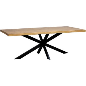 20% korting - Leen Bakker - Eettafel Travis - 78x220x100 Cm - Mangohout - Bruin
