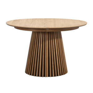 Leen Bakker - Eettafel Irene - Walnoot - Uitschuifbaar - MDF - Bruin - 120x120x75 Cm