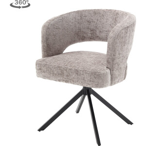 Tower Living - Mura draaibare armstoel - zilver