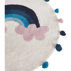 BELIANI GORISA - Kindervloerkleed - Lichtbeige - 140 x 200 cm - Katoen