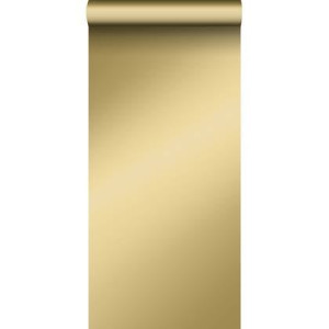 ESTAhome behang effen glanzend goud - 0,53 x 10,05 m - 139110
