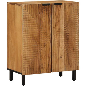 vidaXL - Dressoir - 60x33x75 - cm - Massief - hout - Acacia