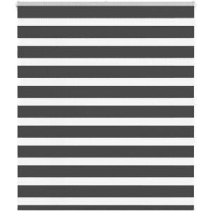 vidaXL - Zebra - rolgordijn - 130x150 - cm - stofbreedte - 125,9 - cm - zwart