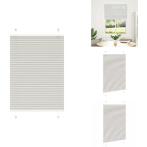 vidaXL Plisségordijn - Geplooide Jaloezieën - Geplooide Zonwering - Plisse Blind - Plissé rolgordijn 100x100 cm stofbreedte 99,4 cm polyester
