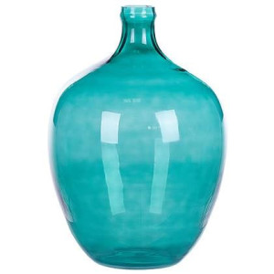 Beliani - ROTI - Bloemenvaas - Blauw - 29 cm - Glas