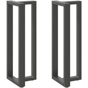 vidaXL T-vormige Bartafelpoten Staal Antraciet Bartafel Potten - Industriële Meubels - Staal Tafelpoten - Zwarte Tafelpoten - T-vormige Tafelpoten