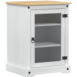 vidaXL - HiFi - kast - Wit - 60 - x - 50 - x - 82 - cm - Massief - grenenhout