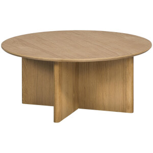 Leen Bakker - Salontafel Nicola - Naturel - 35x80x80 Cm - MDF - Bruin