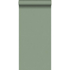 ESTAhome behang linnenstructuur jade groen - 0,53 x 10,05 m - 148745