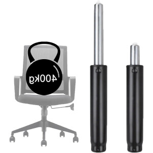 Brenzoos - Gasveer bureaustoel tot 450 kg, gasveren 270-390 mm zwart, gasdrukdemper draaistoel - 2 stuks