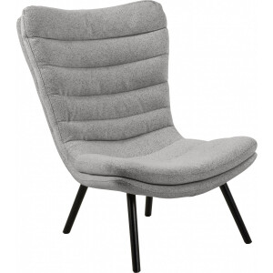Fauteuil Zanddonk - Polyester - Grijs - 82x102x97 cm (BxHxD)